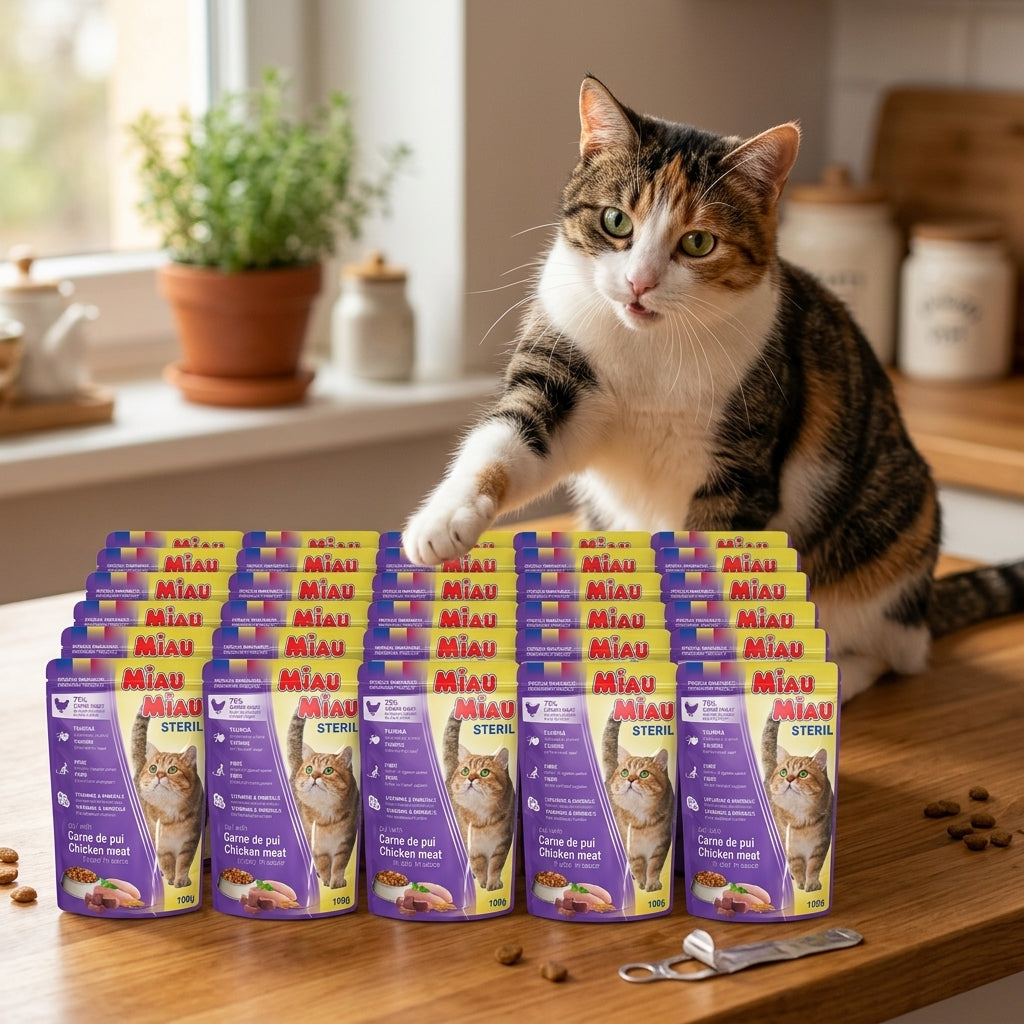 Miau Miau sterilized chicken meat 100 GR X24 ΤΕΜΑΧΙΑ | BOXNOW Δωρεάν