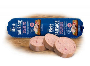 "Brit Dog Sausage Chicken & Venison 800gr - Σαλάμι για σκύλους με 95% κρέας κοτόπουλου και ελαφιού"