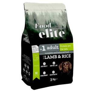 Food Elite Super Premium Lamb & Rice adult dog 3 Kgr