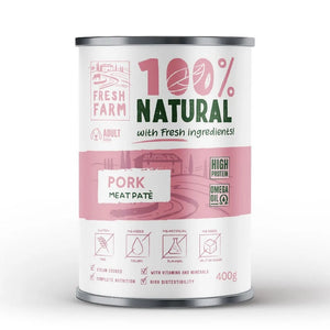Fresh Farm 100% Natural απαλό πατέ με χοιρινό σε κονσέρβα 400gr