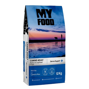 "Myfood Derma Support Adult Αρνί & Ρύζι 12kg - Ξηρά Τροφή για Ενήλικους Σκύλους Medium & Large Breed"
