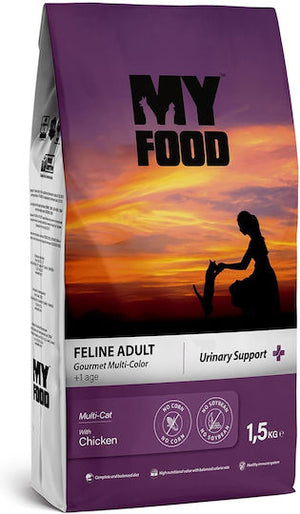 Myfood Gourmet Urinary Support adult cat chicken 1.5 Kgr