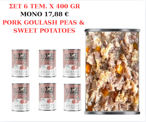 Pork goulash peas&sweet potato-set 6 item X 400gr