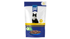 Pawpaw Jelly 85gr για Ενήλικες Γάτες με Κοτόπουλο σε Φακελάκι