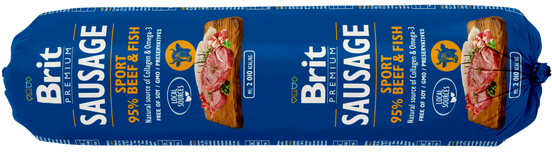 "Σαλάμι Sport Beef & Fish 800gr - Λιχουδιά για σκύλους με 95% κρέας βοδινού και ψαριού"