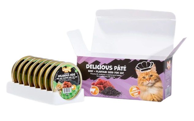 Uniq Delicious Pate 30gr για Γάτες με Μοσχάρι και Σπόρους Πλάτανου σε Τασάκι 8τμχ