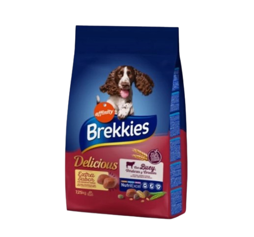 "Brekkies Delicious Beef 7.25kg - Ξηρά τροφή σκύλου με μοσχάρι, ρύζι και λαχανικά"