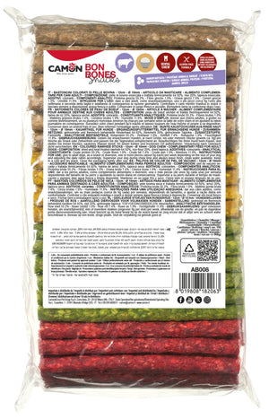 Camon Coloured Munchy Sticks 900g - Έγχρωμα μασητικά sticks για σκύλους, 100 τεμάχια