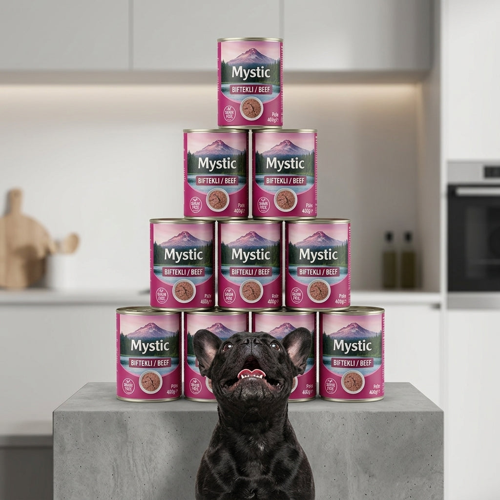 Mystic Super Premium Grain Free Beef pate 10 τεμαχια Χ 400gr | BOXNOW Δωρεάν