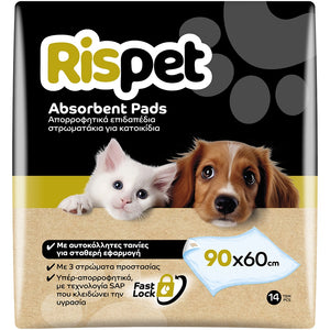 Rispet Pads 60x90cm - Απορροφητικές πάνες για κατοικίδια 14 τεμάχια