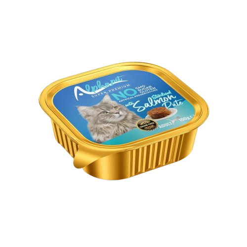 Alphapet Super Premium steril cat pate salmon 100gr