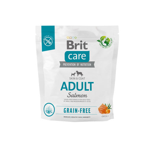Brit Care adult salmon grain free τροφή σκύλου με σολομό 1kg
