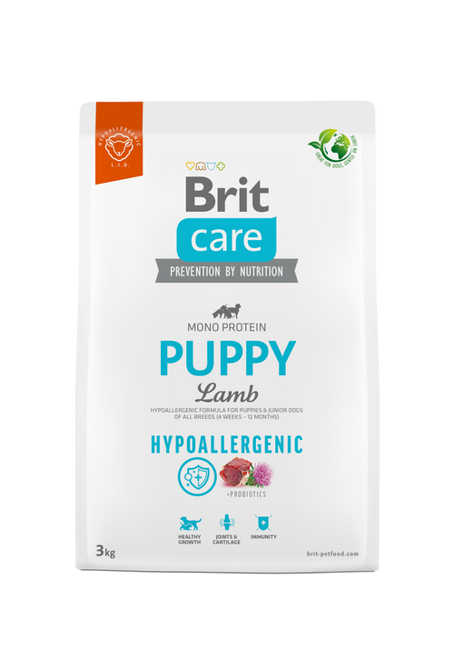 "Brit Care Hypoallergenic Puppy Lamb υποαλλεργική ξηρά τροφή για κουτάβια 3kg"