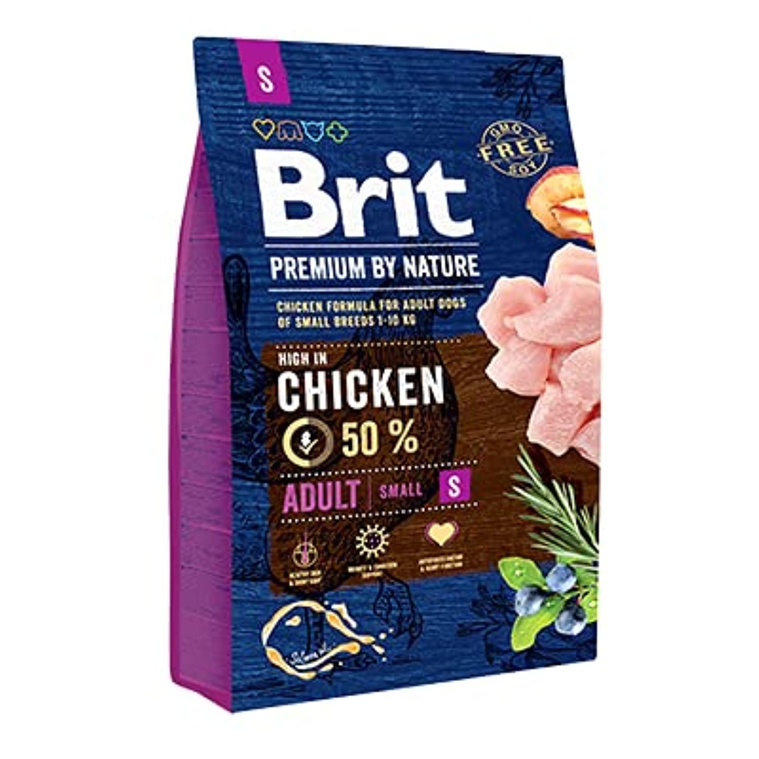 Brit premium by nature s-m chicken 1K