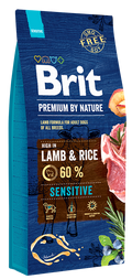 Brit Premium By Nature Dog Sensitive ξηρή τροφή σκύλου με αρνί 15kg