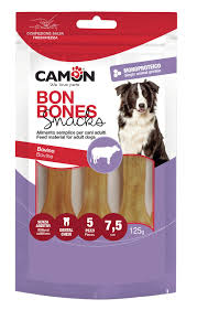 Beef-hide bones 7,5 cm (5 pcs)