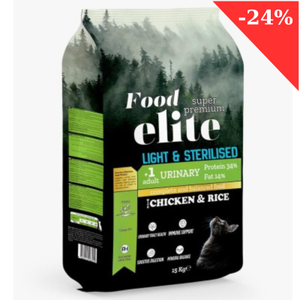 Food Elite Super Premium Urinary steril cat with chicken 15 Kgr