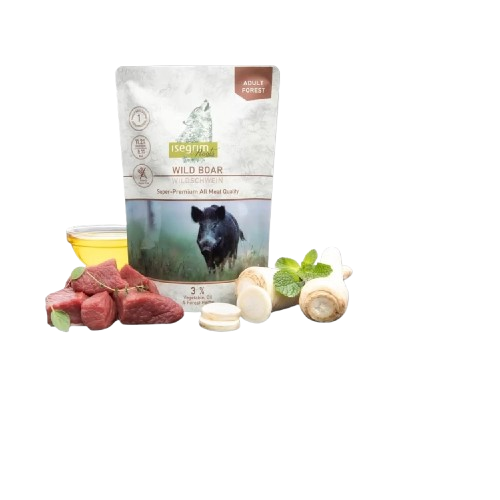 Wild boar with parsnip monoprotein,linseed oil &forest herbs -set 7 item X 410gr