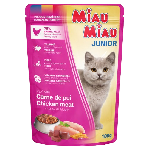 Miau Miau Pouch Kitten Chicken 100gr