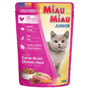 Miau Miau Pouch Kitten Chicken 100gr