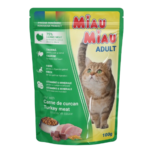 Miau Miau Adult Turkey 100gr