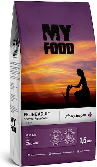 Myfood Gourmet Urinary Support adult cat chicken 1.5 Kgr
