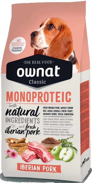 Ownat monoprotein adult iberian pork 12 Kg
