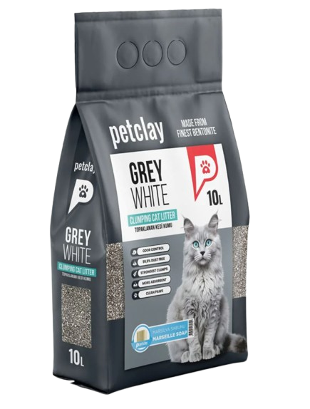 Petclay White Grey marseille soap Cylinder 10kg