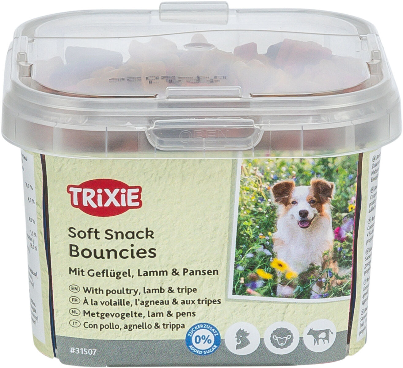 Trixie Soft Snack Bouncies 140gr μαλακές λιχουδιές σκύλου με κοτόπουλο αρνί πατσά
