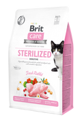 Brit Care Cat GF Sterilized Sensitive με φρέσκο κουνέλι 2kg - Υποαλλεργική τροφή για στειρωμένες γάτες με ευαίσθητο πεπτικό
