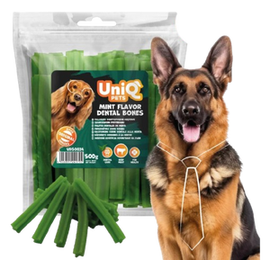Uniq 500gr Mint Flavored Dental Sticks - Οδοντικά στικ με μέντα για καθαρισμό δοντιών σκύλου