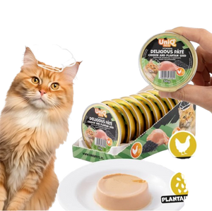 Uniq Delicious Pate 30gr για Γάτες με Κοτόπουλο και Ψύλλιο σε Τασάκι 8τμχ