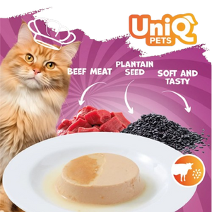 Uniq Delicious Pate 30gr για Γάτες με Μοσχάρι και Σπόρους Πλάτανου σε Τασάκι 8τμχ