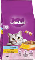 Whiskas Dry food for Sterilised Cats with Chicken, Sterile ΧΥΜΑ-2kgr