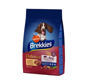 "Brekkies Delicious Beef 7.25kg - Ξηρά τροφή σκύλου με μοσχάρι, ρύζι και λαχανικά"