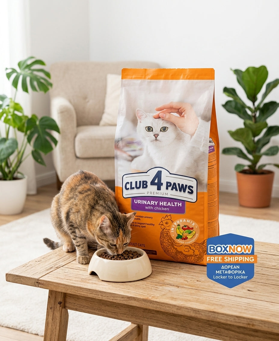 Club 4 paws cat urinary health with chicken 14 Kg /BOX NOW  δωρεάν για 1 συσκευασία