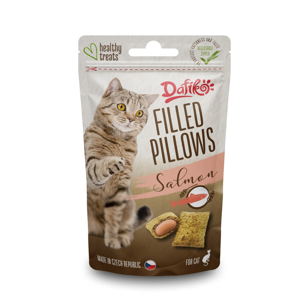 Dafiko filled pillows λιχουδιές γάτας με σολομό 40gr
