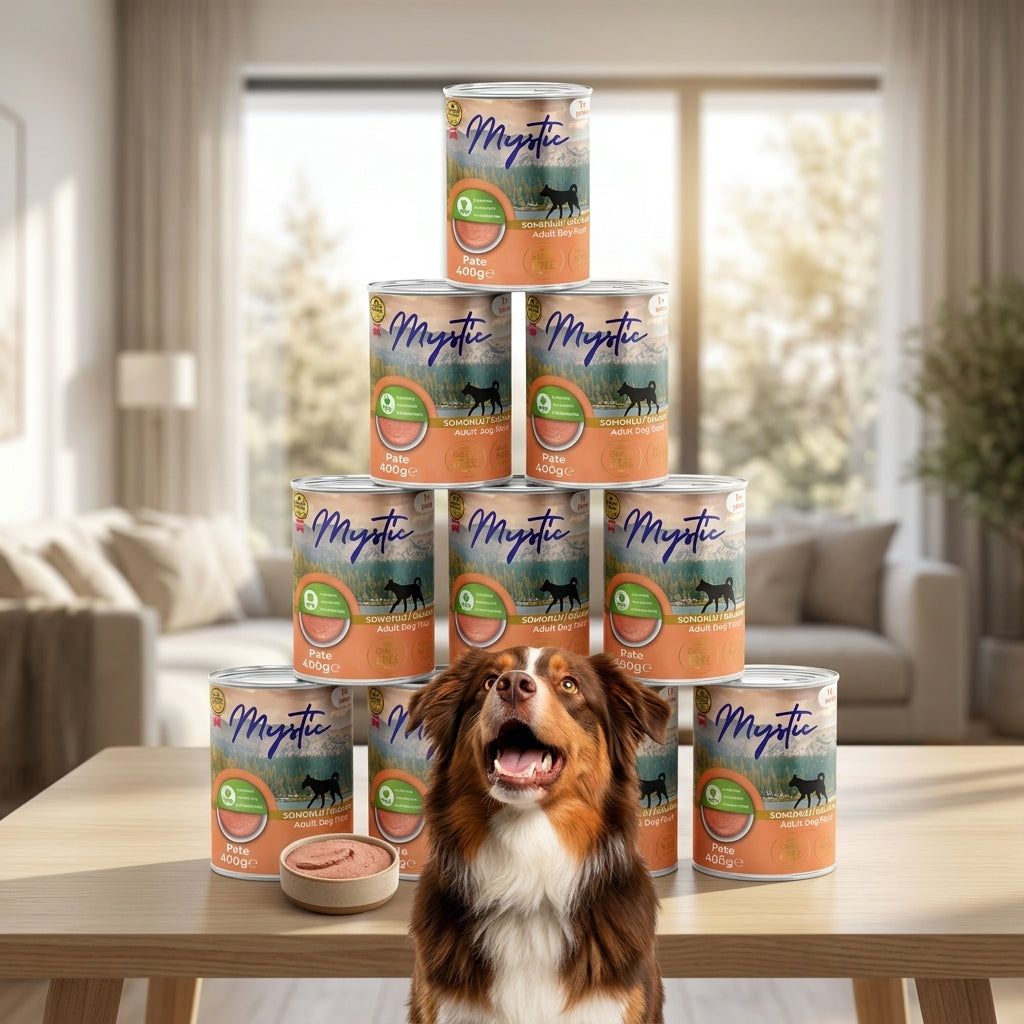 Mystic Super Premium Grain Free salmon pate 10 τεμάχια Χ 400gr |BOXNOW Δωρεάν