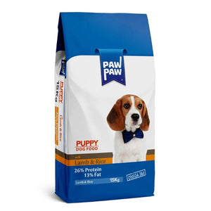 PAW PAW Puppy 15kg - Τροφή με αρνί και ρύζι για μικρά σκυλάκια