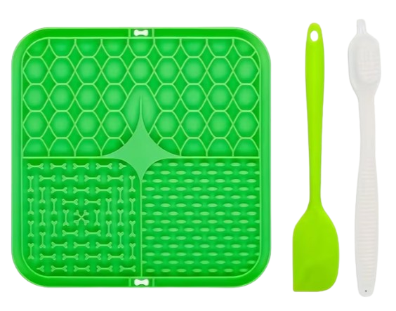 Slow feeder με σπάτουλα 16x16 cm για σκύλους και γάτες — αργή και υγιεινή σίτιση