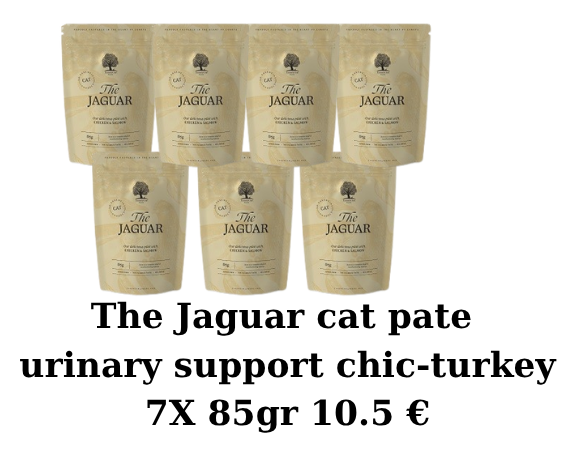 The Jaguar cat pate urinary support chic-turkey 7x85gr 